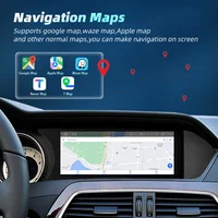 Écran tactile Android 14 sans fil CarPlay pour Mercedes Benz Classe C W204 2007-2015, autoradio multimédia Android Auto 7