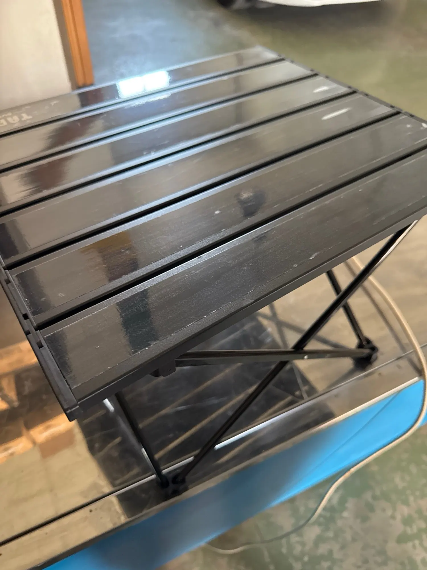 TARKA-mesa plegable para acampar al aire libre, mesa portátil de aluminio ultraligera de alta resistencia para Picnic y barbacoa photo review