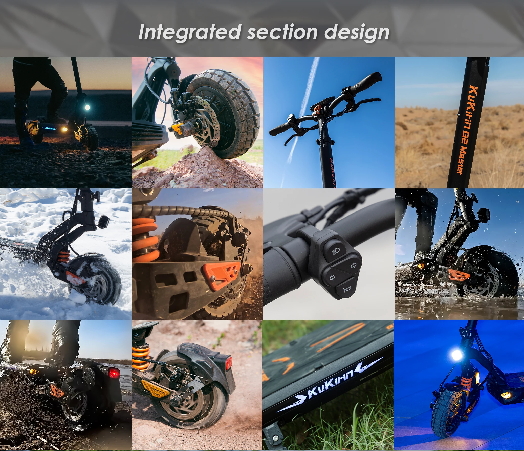 KuKirin G2 Master Foldable Electric Scooter 2000W 52V 20.8AH 60KM/H 70KM A39b869d396f345f6bef92c6b02c7bbe7i