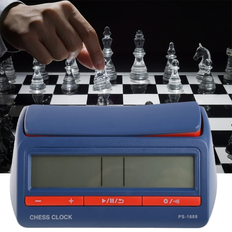 Chess Timer Professional Advanced Chess Digital Timer Chess Clock I-go Count Up Down Alarm Board Game Clock Stopwatch Competition Hour Meter
