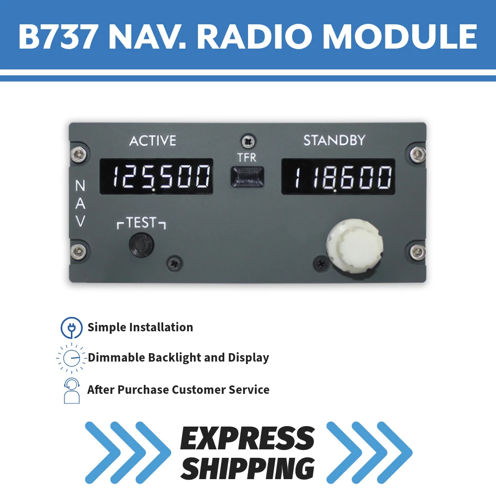 

BOEING 737 737NG 737NGX NAV Radio Module PREPAR3D PMDG PROSIM XPLANE 11 ZIBO737