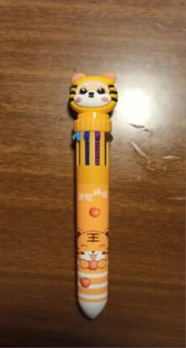 10 Colors Ballpoint Pen Cartoon Bear 0.5mm Colorful Ink Gel Pens Silicone Kawaii Pens School Office Supplies Korean Stationery photo review