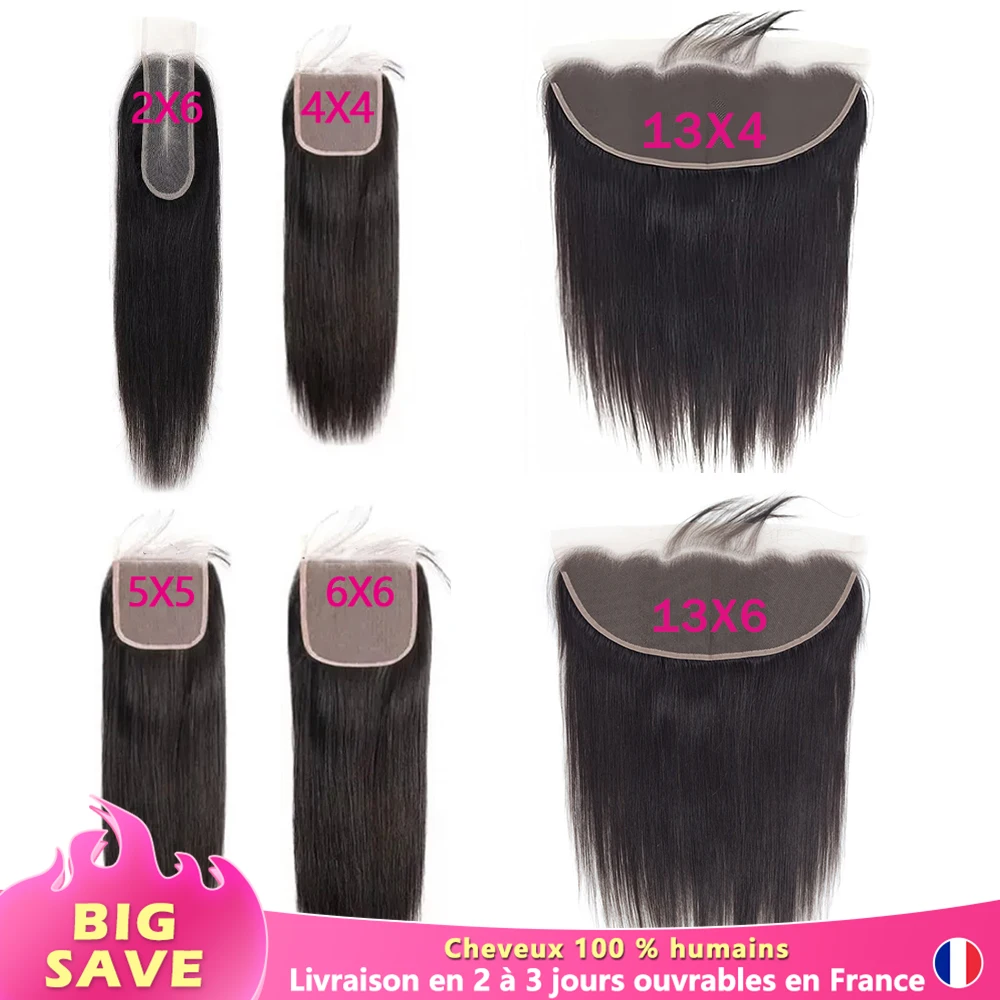 13X4 13X6 Transparente Dentelle Frontale lace frontal hd 4X4 5X5 6X6 Closure Human Hair 100 % Humains Cheveux Pré-épilés de Cheveux Naturelle avec Bébé Cheveux 3-5 Jours Livraison