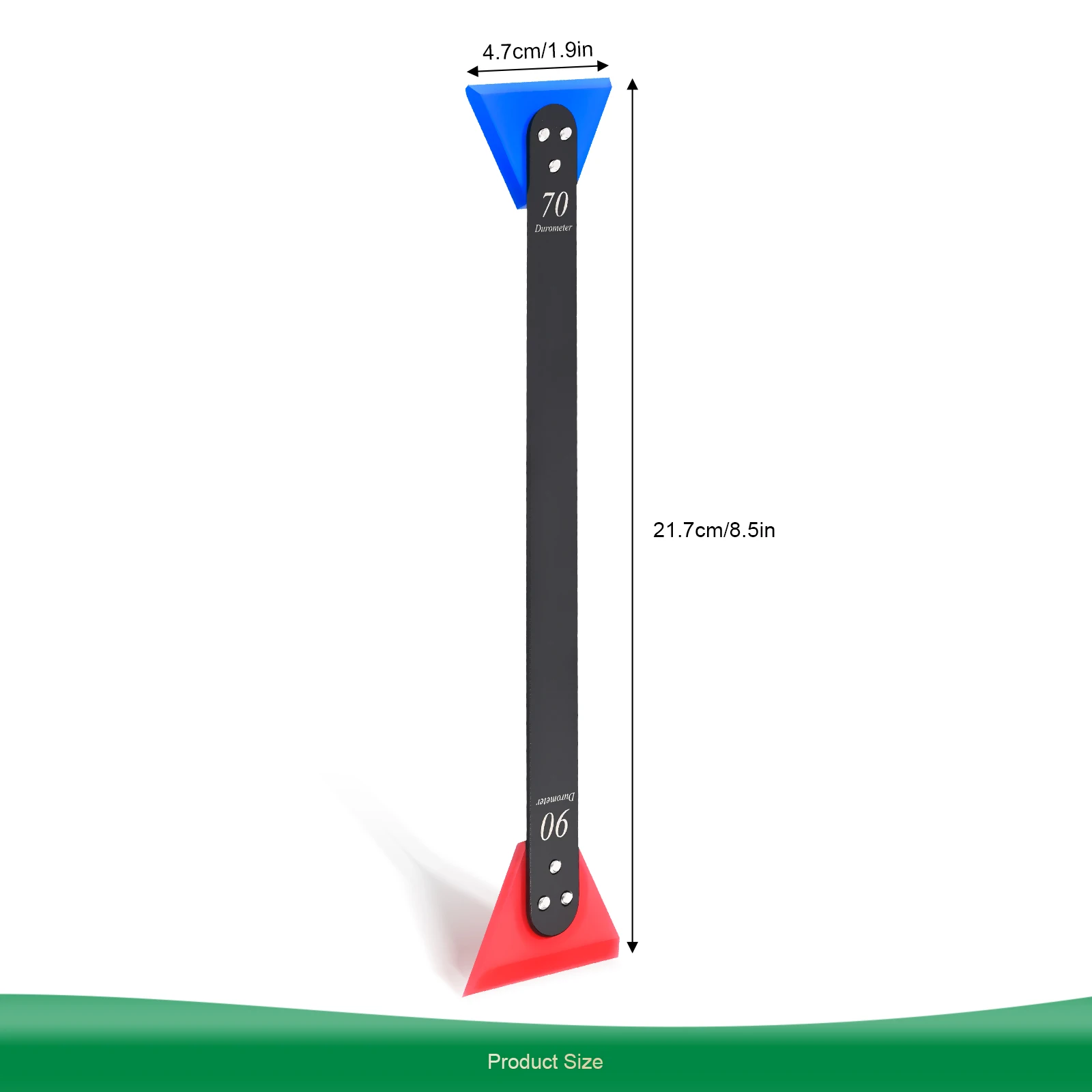 EHDIS Double-Head Soft Rubber Metal Long Handle Water Remover Squeegee Glass Window Cleaning Tool Car Wrap Tint Film Scraper