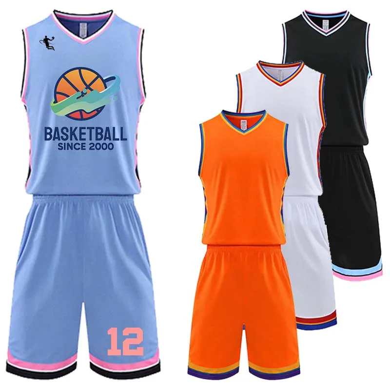 

New Men Youth Basketball Vest & Shorts Jersey For Men Breathable Quick-dry Professional Set New Arrival 22-23