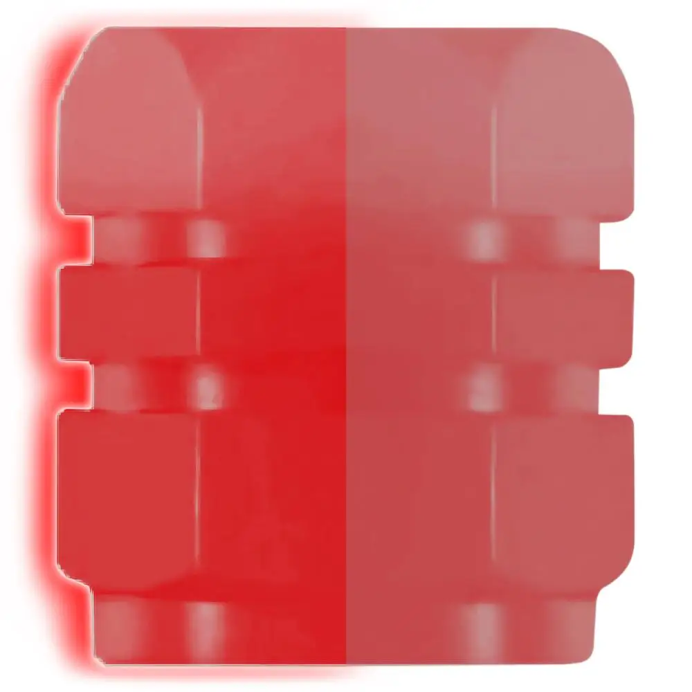 Tapa de Llanta, MXLMI, 1.6x1.2cm, Plástico ABS, Rojo, Tapón de Neumáticos.
