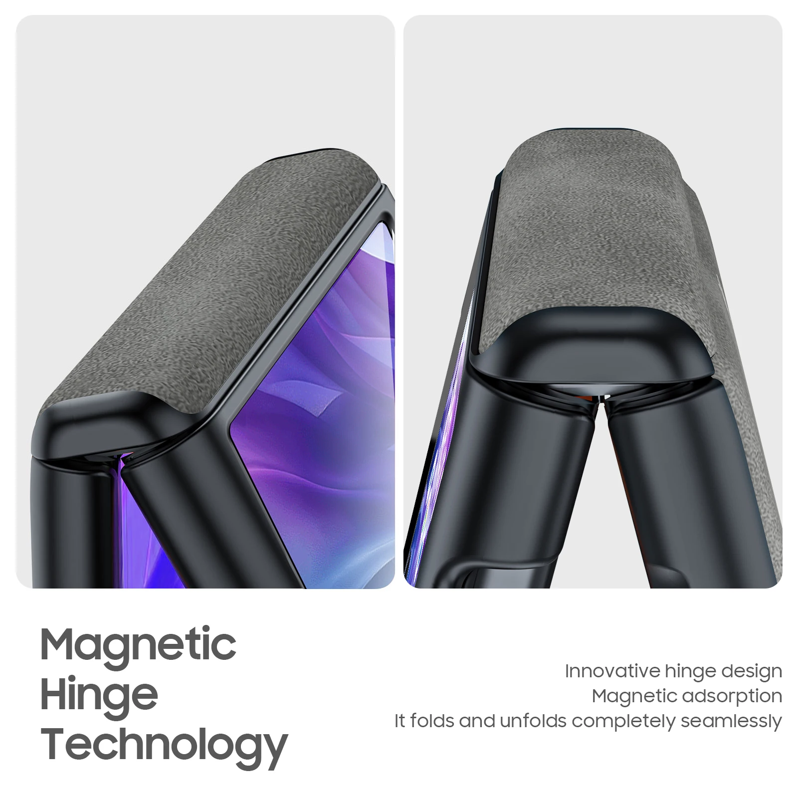 Premium Hinge Protection Case with Full Coverage and Anti-Fall Design in Business Style