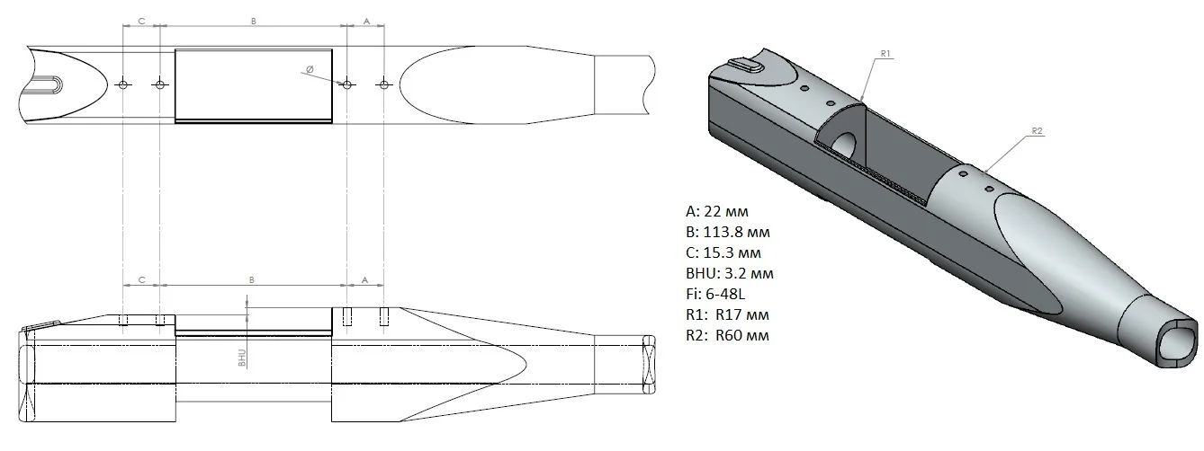 Рисунок 2 - Планка Rusan Picatinny Weatherby