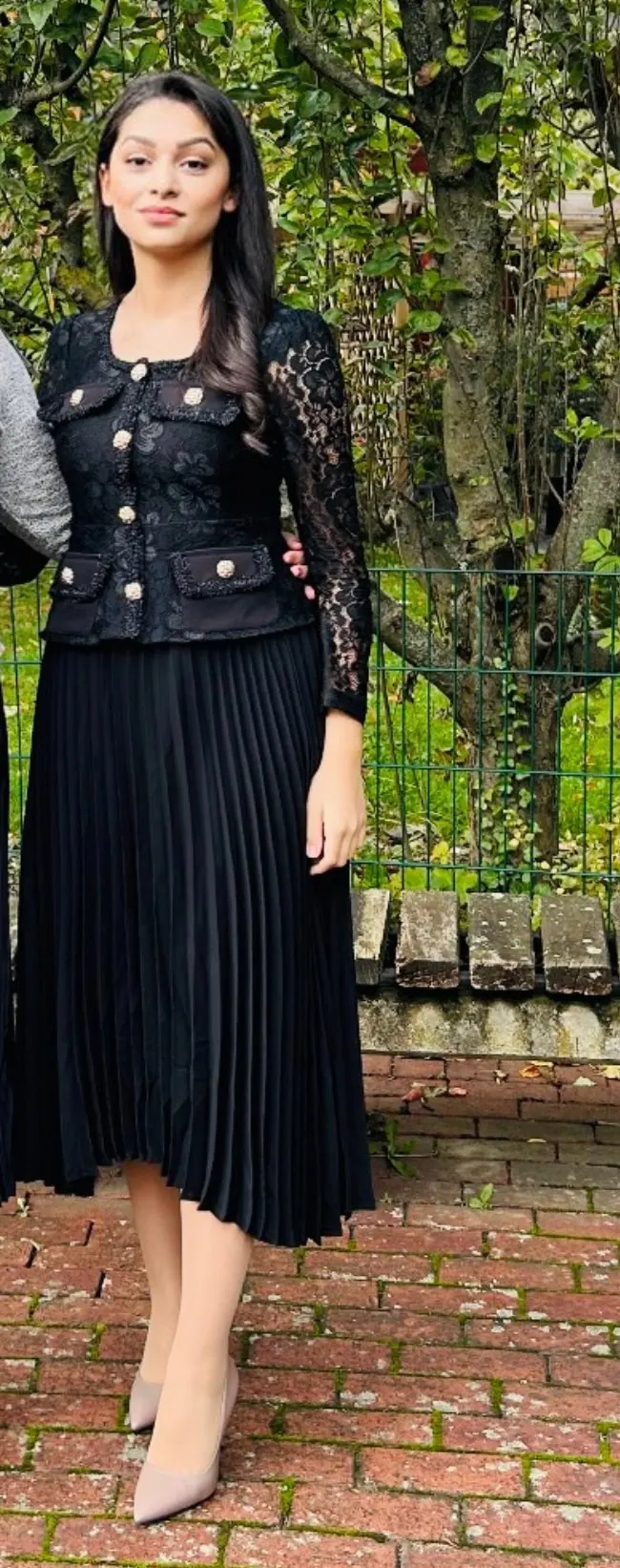 Runway Designer Summer Flower Embroidery Lace Prom Dress photo review