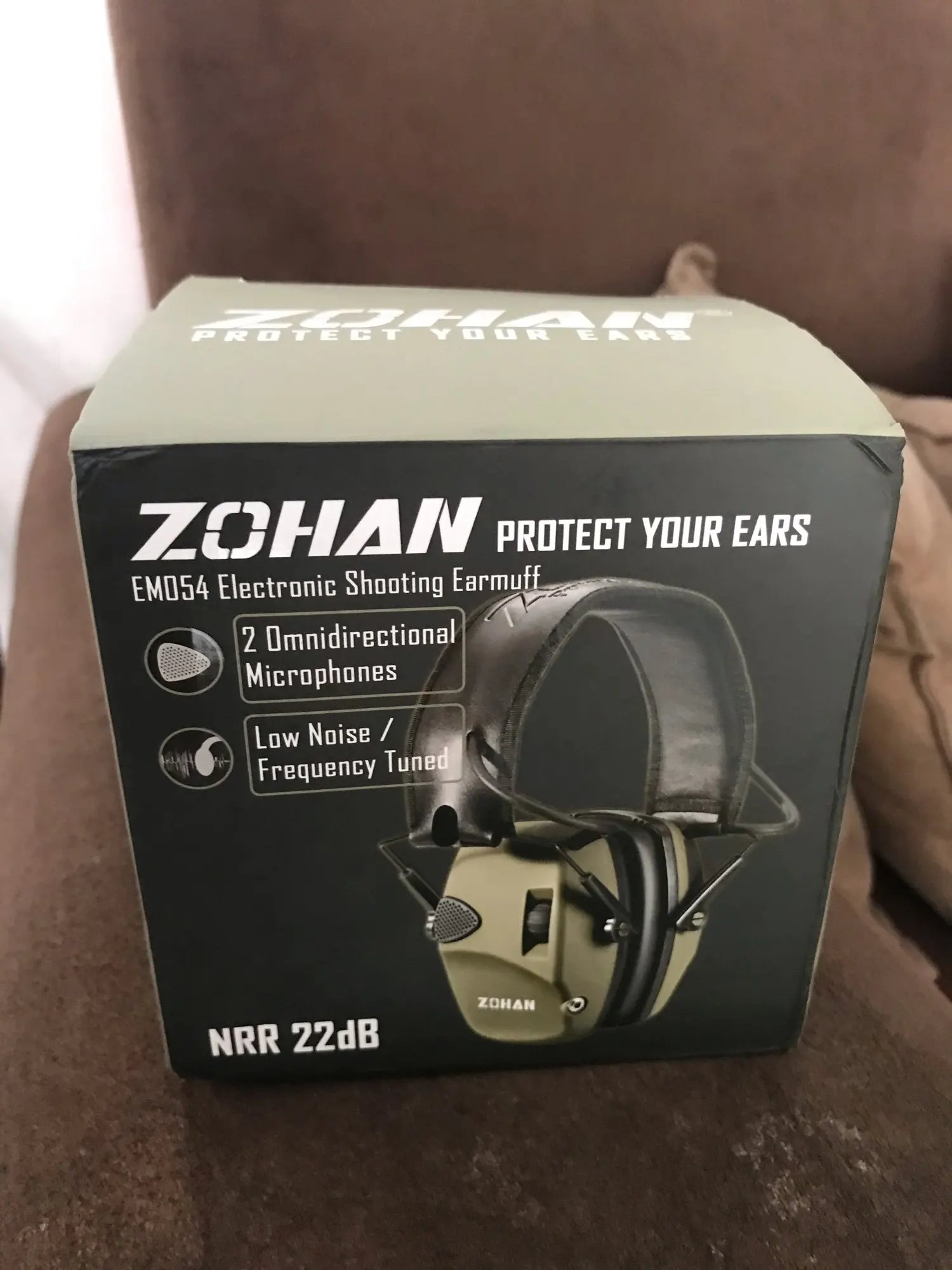 ZOHAN Electronic Shooting Ear Protection Sound Amplification Anti-noise Earmuffs Professional Hunting Ear Defender Outdoor Sport
