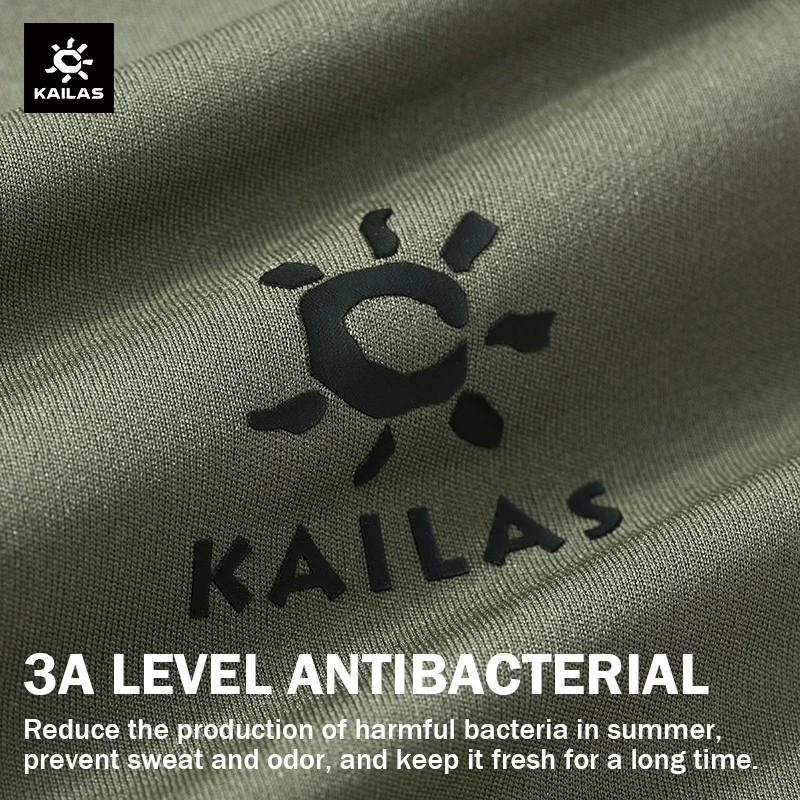 Casual Quick-drying T-shirt For Men Crew Neck Short Sleeve Tee Breathable Cycling Travel Tops Climbing Clothes KAILAS KG2317520