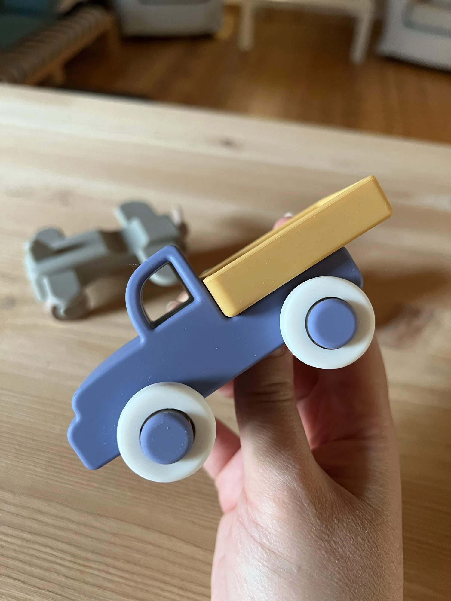 Montessori Baby Silicone Car Toys 0 12 Months Newborn Baby Things Silicone Baby Teether Toy Car Educational Toy Silicone Blocks photo review