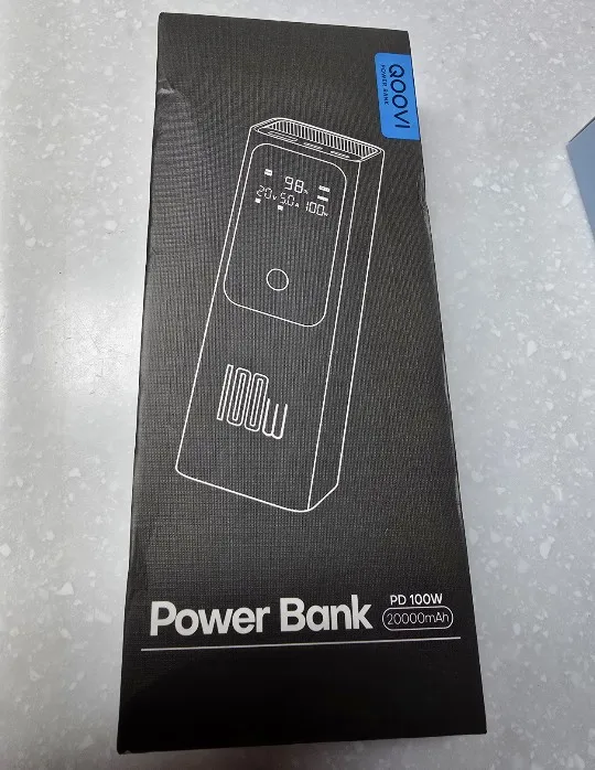QOOVI PD 100W Power Bank 20000mAh External Battery Capacity Fast Charging Portable Charger Powerbank photo review