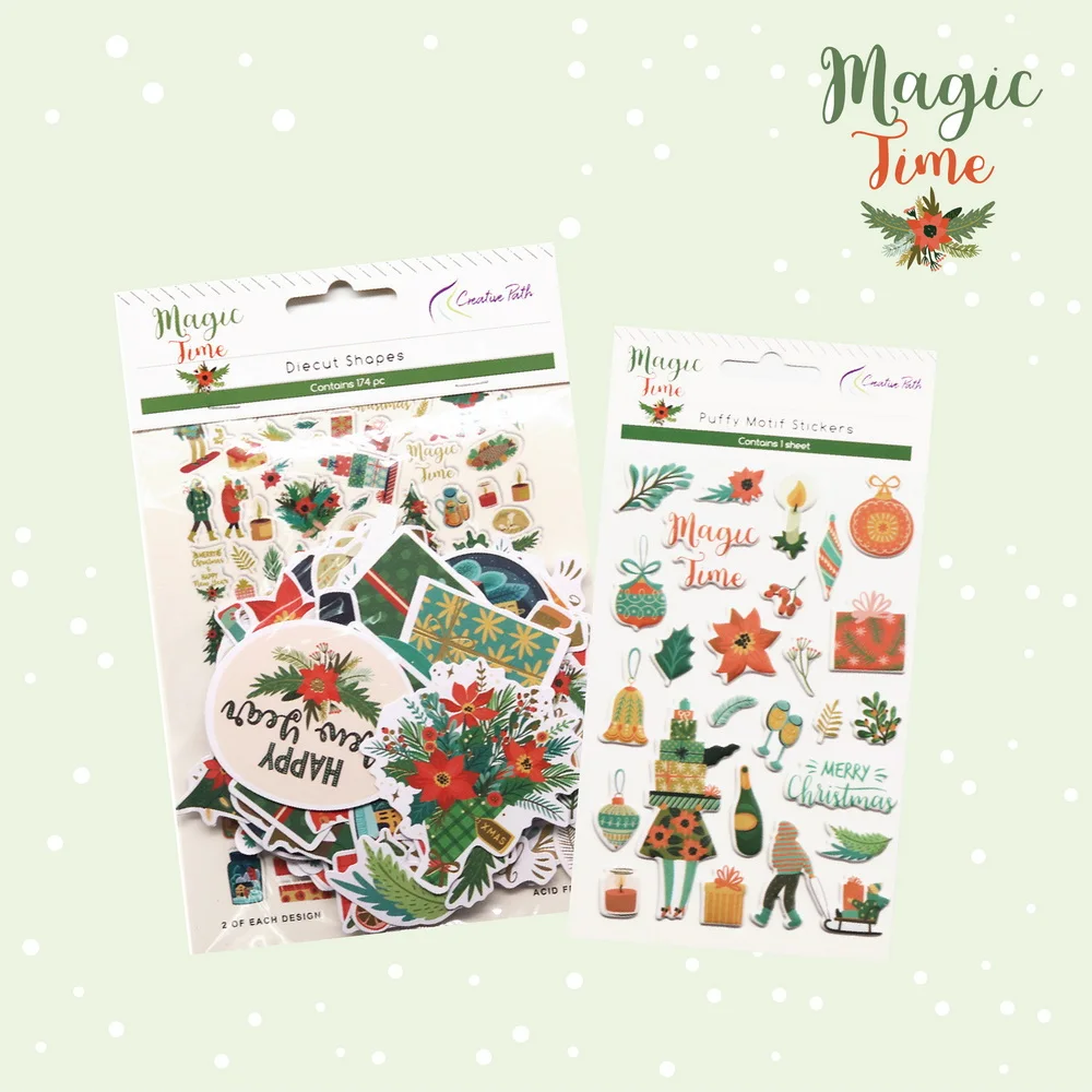 Creative Path Value Pack 11pcs For Scrapbooking Kit Paper Crafts Set Card Making Series Accessories Journal Decoration Lucky Box