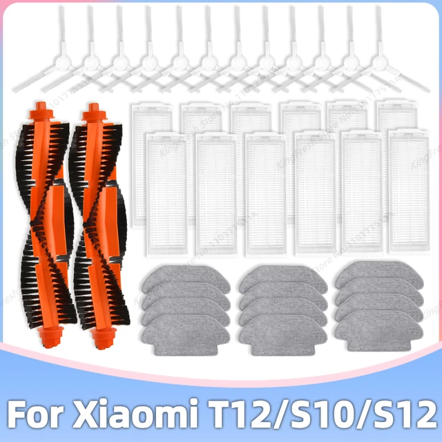 Fit For Xiaomi Robot Vacuum T12 / S10 / S12 B106GL / Mop 2S, Mop 3C  Accessories Parts Roller Side Brush Hepa Filter Mop Cloth - AliExpress