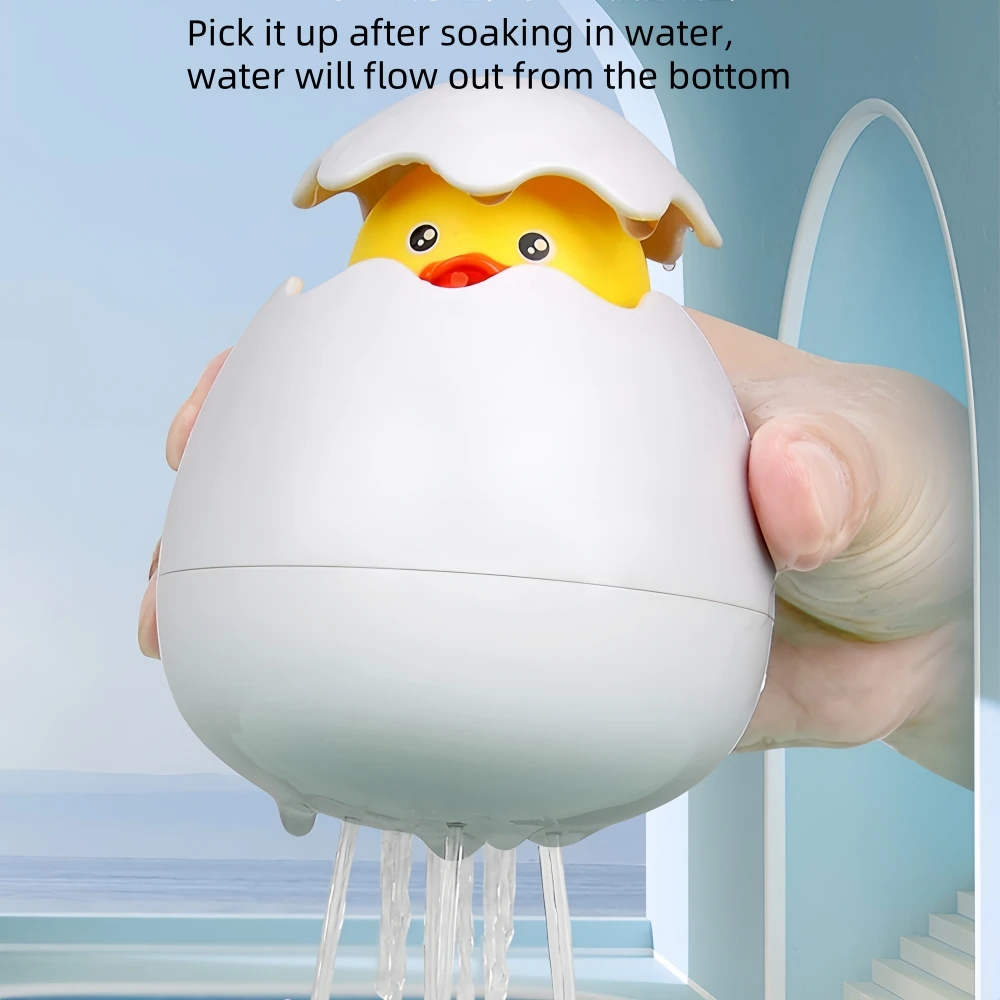 Baby Toys|Summer Baby Bathroom Bath Toys|Floating Water Spray Egg|Hatching Egg Spray Cloud Bathtub Water Toy — view 2