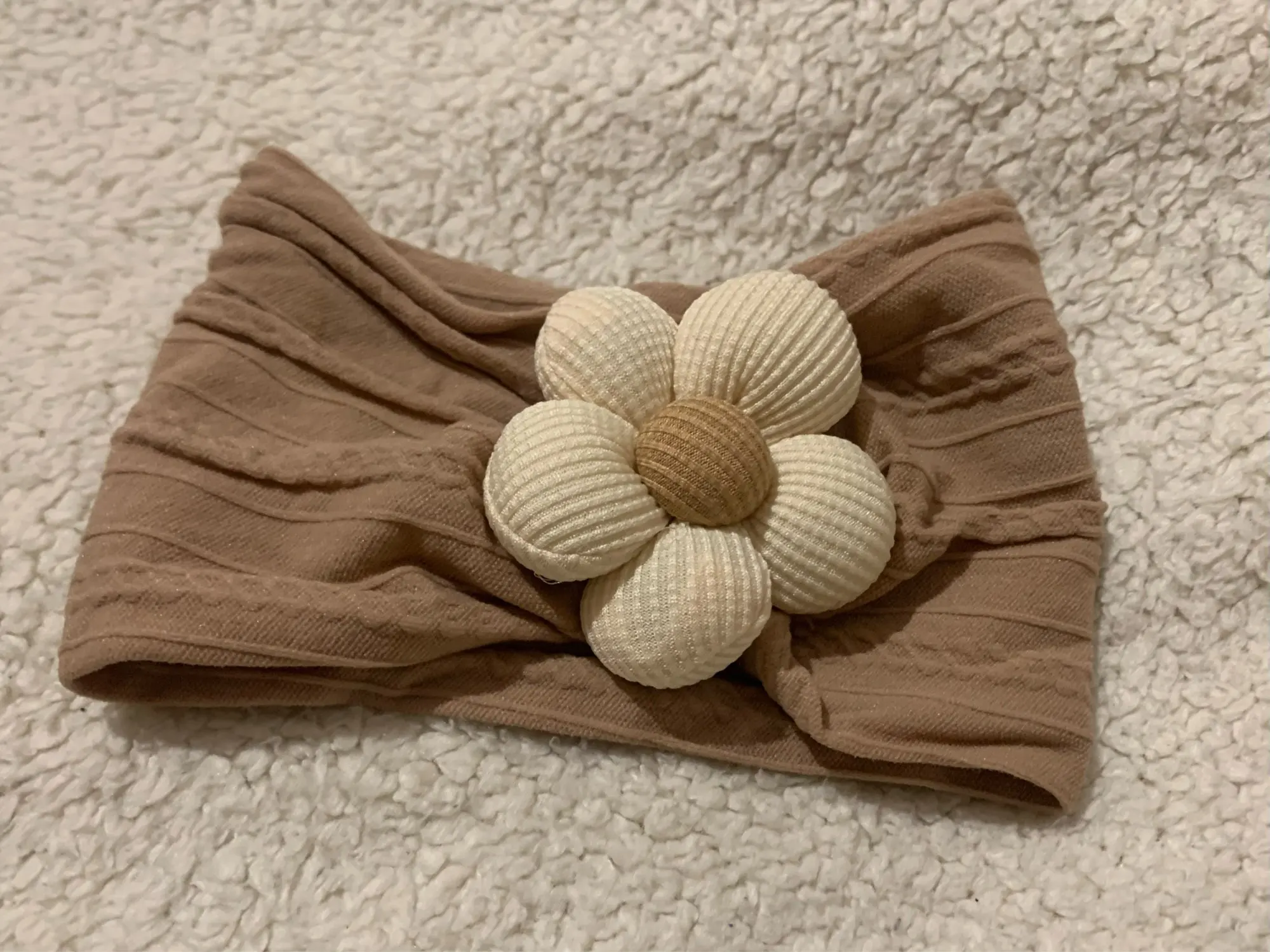 Cute Floral Nylon Baby Headband photo review