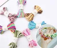 KNOTITUDE MINI Variegated Macrame Cotton Braid Cord 5.0mm x 5meters Key Ring Making Cord 1