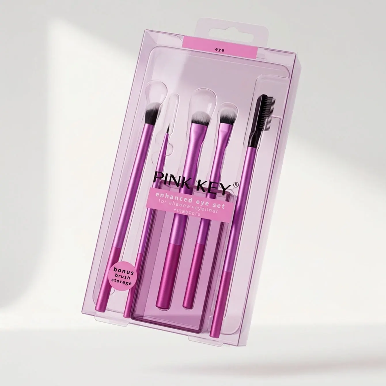Kit de 5 Piezas Set de Brochas de Maquillaje para Rubor Polvo y Corrector de Uso Diario para Principiantes y Profesionales