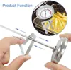 Practical Kitchen Tools Stainless Steel Frying Oil Fryer Fries Fried Barbecue Thermometer 50°-550°C Chicken Wing， with 40cm Long 5
