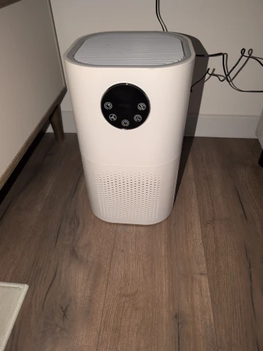 2-in-1 Air Purifier with Humidifier Combo for Home Allergies and Pets Hair, Smokers in Bedroom, H13 True HEPA Filter, White photo review