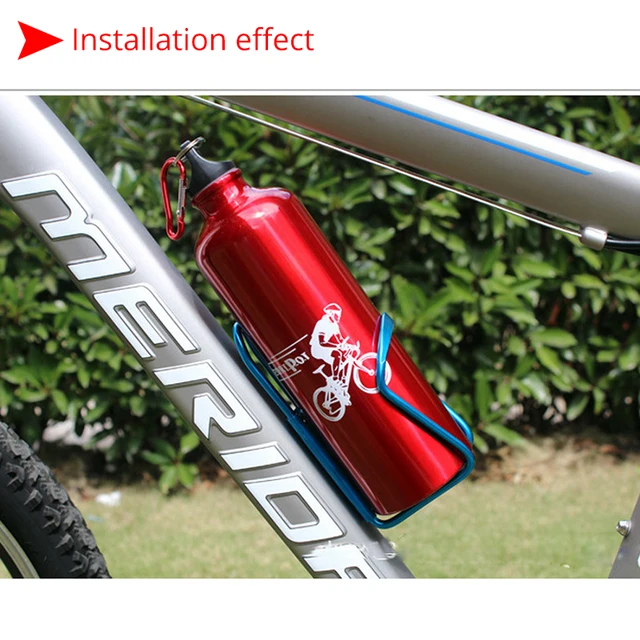 Bicycle Bottle Holder Aluminum Alloy Bicycle Kettle Cage Universal Road Mountain Bike Water Bottle Rack Cycling Water Cup Mount 2