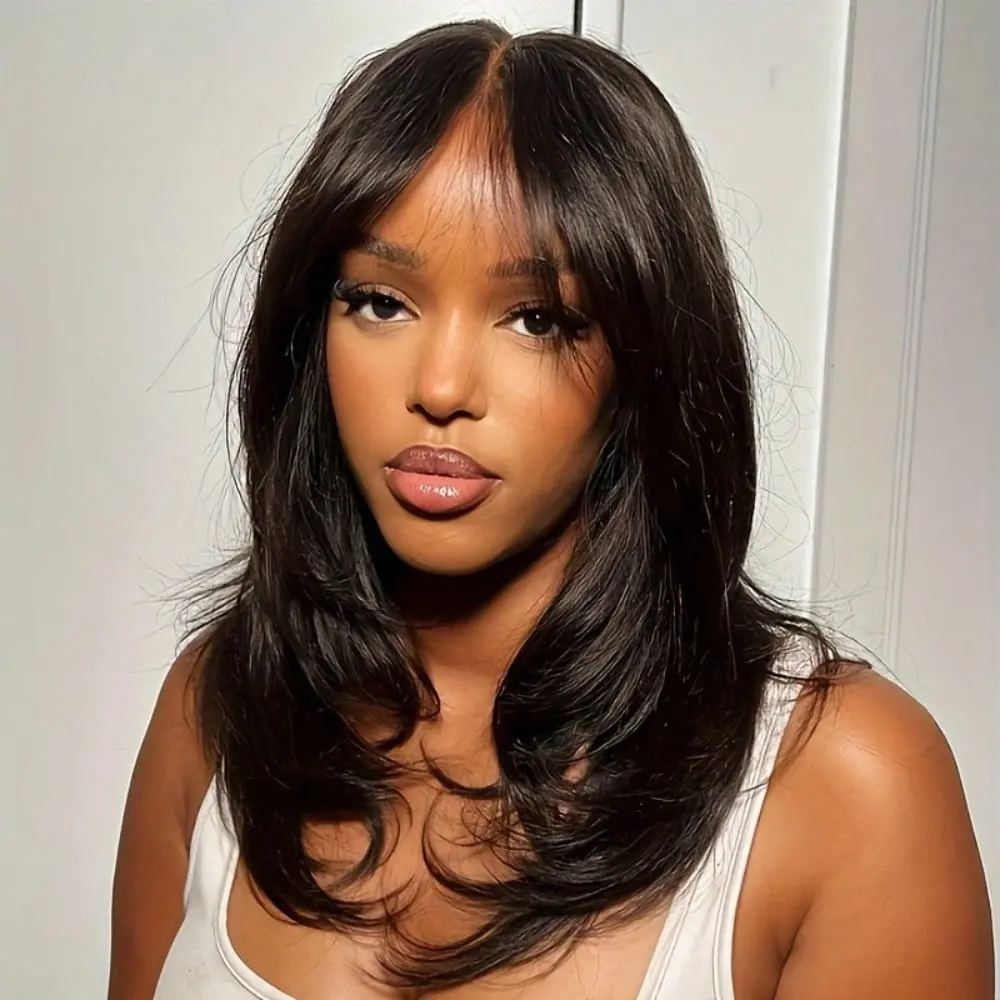 250 Density Straight 13x4 Pre Plucked Pre Cut Bye Bye Knots Transparent Lace Front Invisible Lace Natural Hairline Human Hair 4