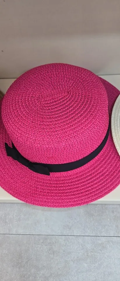 Chapeau de Soleil Femme COKK | Chapeau Panama Été en Paille avec Nœud Papillon | Élégant et Décontracté photo review