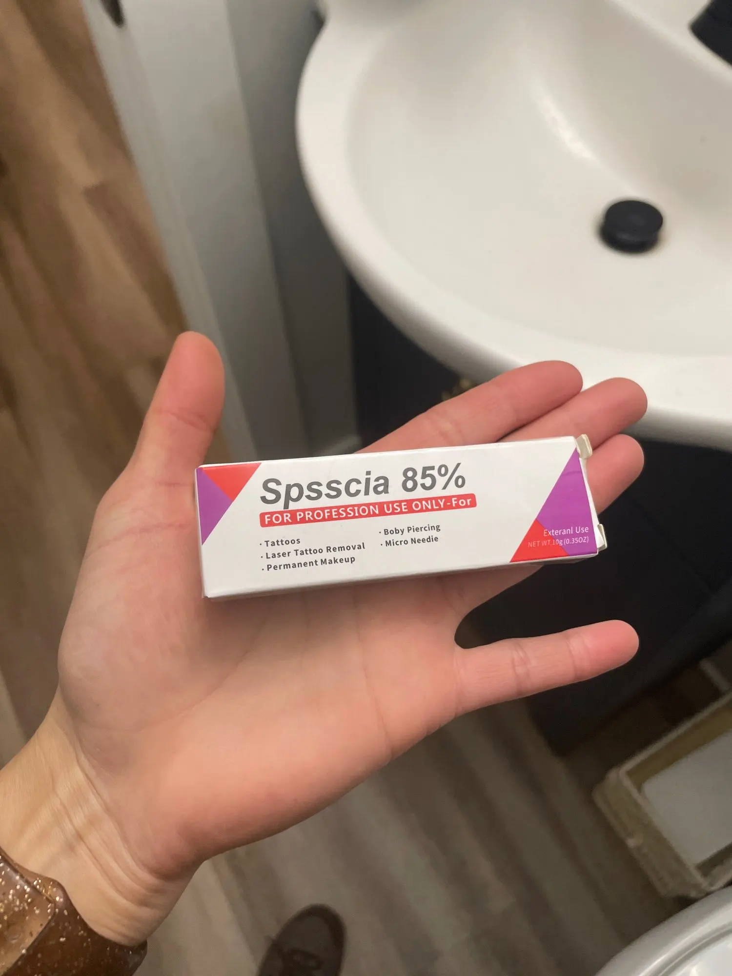 85% Spsscia Multipurpose Numbing Cream lidocaine 8% for Cosmetic tattooing/Permanent Makeup/Piercings/Waxing/Microblading/Laser photo review