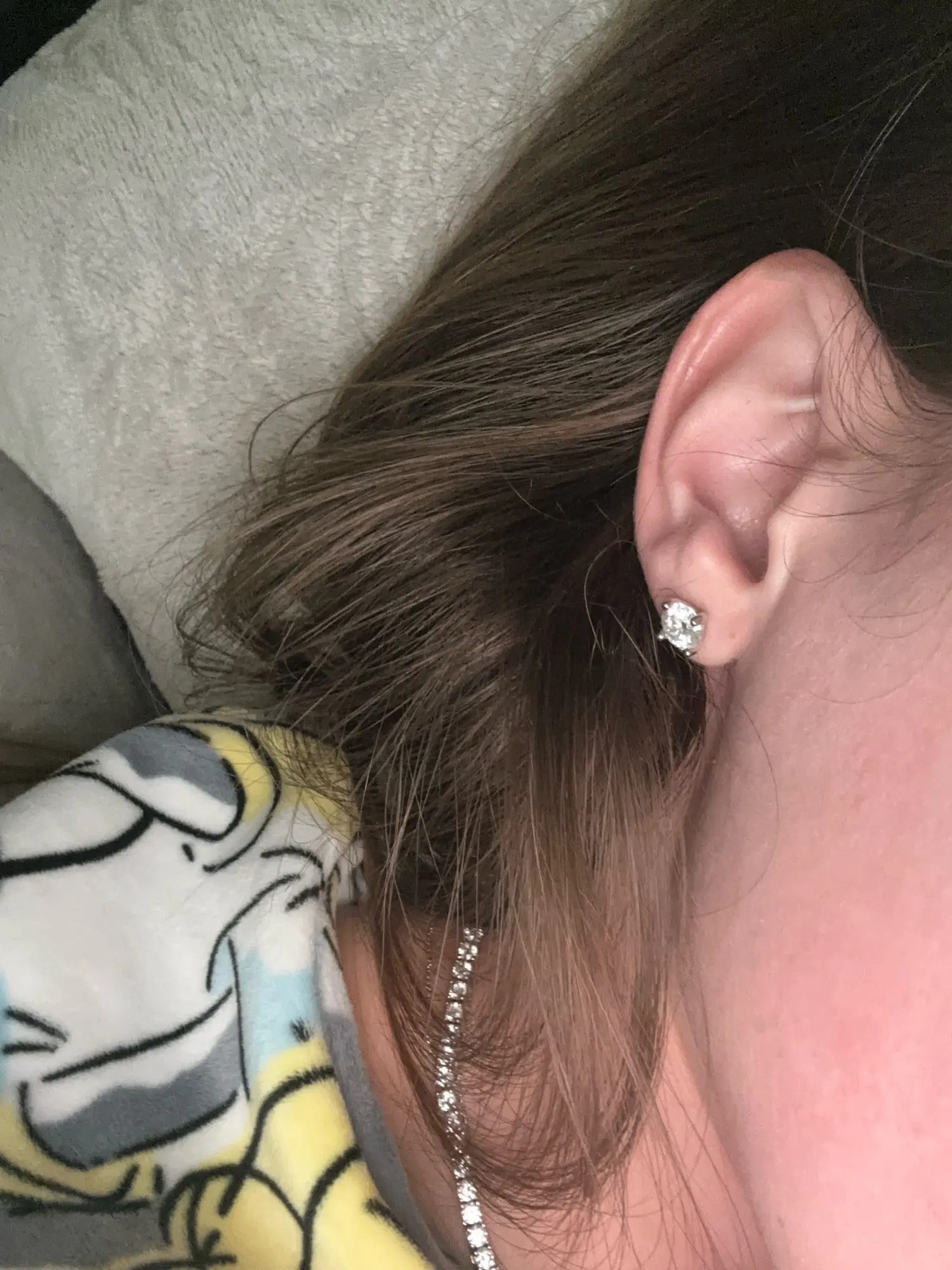 Moissanite Ear Stud Earrings photo review