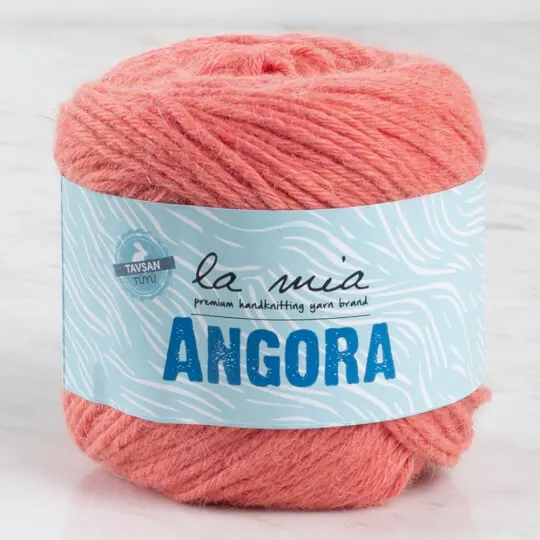 La Mia Angora 50gr Hand Knitting Yarn, Pink - L107