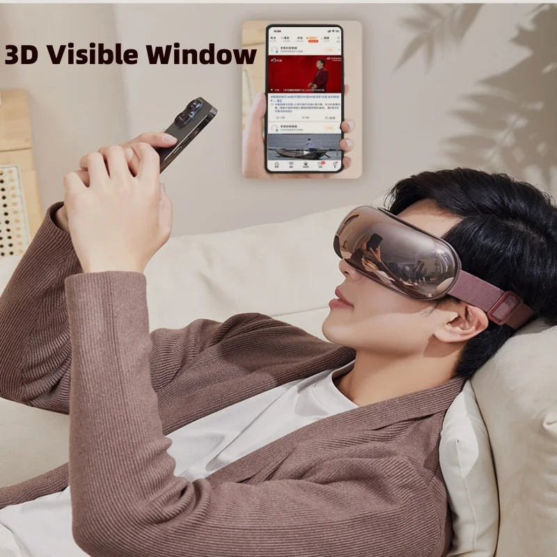 English Visual Eye Massager with Air Pressure Heat Compress