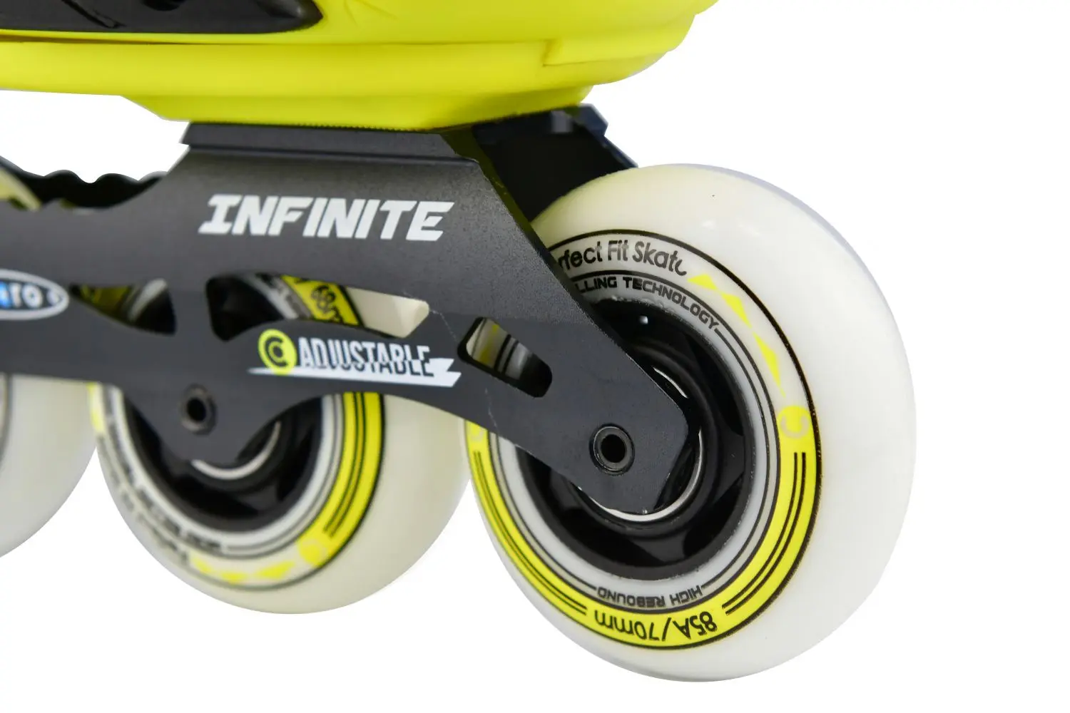 Micro INFINITE,KIDS FSK SLALOM,ABEC7,HI-LO Hockey Wheels 85A ROUND 4WD,Adjustable Size for Age 5-18 Advanced