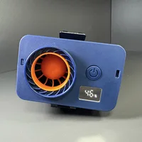 5 Speed 6000mAh Waist Fan, Multi-mode Flashlight Lights Include SOS, 5V/2A Output & Input Charging for Phones Tablets Power Bank 1