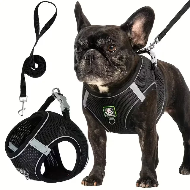 [Dog Walking Harness] 601 Small And Medium Dog Walking Harness + Leash Set 2pcs, Without Battery