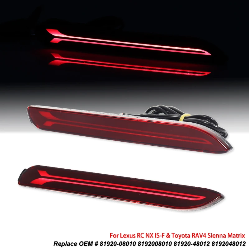 Enhanced LED Rear Bumper Reflector Tail Brake Light