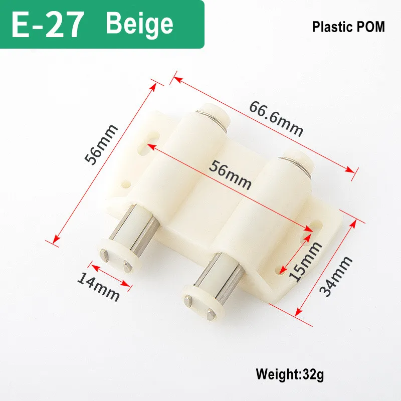 5 package shock absorber Cabinet door spring loading button Aluminum alloy push door bouncer for furniture hardware