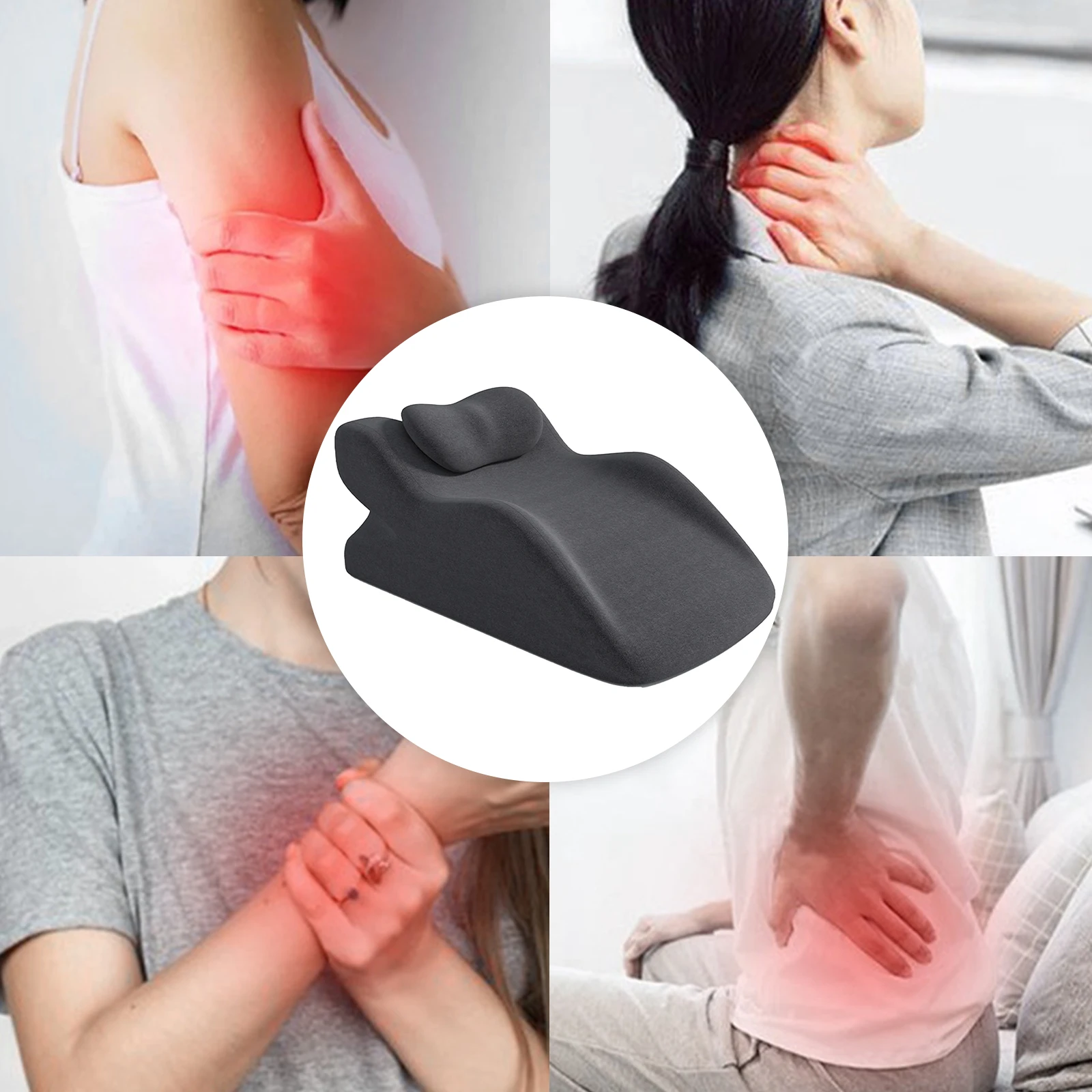 Vista completa de la almohada en cuña