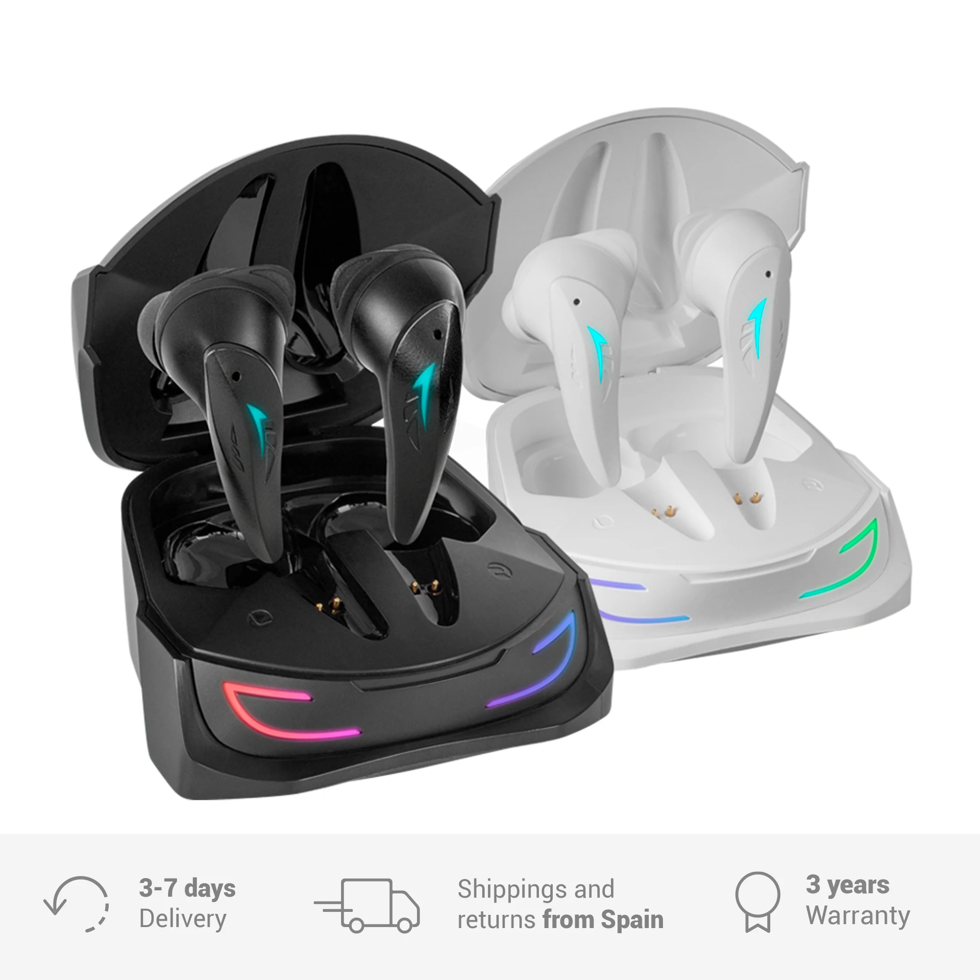 Mars Gaming Auriculares Inalambricos Premium TWS MHI-ULTRA - ANC+ENC+PASIVA  - Sonido Neographene - 24h de Bateria - RGB Flow - Bluetooth 5.3 - IPX4 -  APP Control - Color Negro > Informática > Gaming / Consolas > Auriculares  Gaming