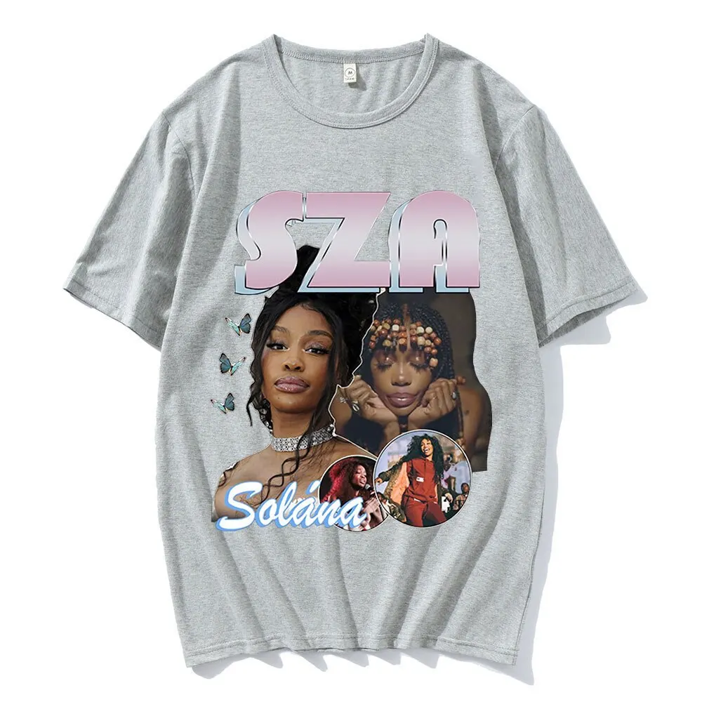 90s Rapper SZA Good Days Graphic Print T-shirt Vintage Punk T-shirts Oversize Men Hip Hop Harajuku Tee Shirt Streetwear Couples -