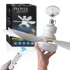 LED 40W ceiling fan light E27 with remote control for dimming, suitable for living room, study, household use, 85-265V 1