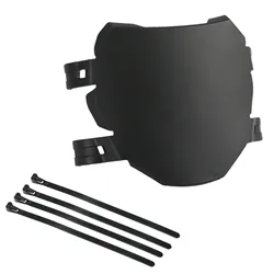 Electric Bike Durable Practical Portable Front Number Plate (Black)