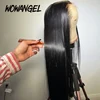 WOW ANGEL HD Lace Frontal Wig 250% 13x6 HD Lace Front Wig Straight Hair Invisible HD Lace Melt Skin HD Lace Front Human Hair Wig 5