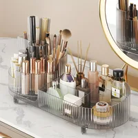 360°Rotating Makeup Organizer Makeup Brush Holder Cosmetic Storage Box Makeup Storage Organizer Pencil Holder Lipstick Organizer 1