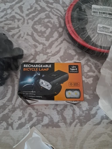 Luz delantera LED para bicicleta, faro recargable tipo C para bicicleta de montaña y carretera, fácil de instalar, accesorios para ciclismo photo review