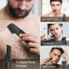 MAXGROOM 4 in 1 Body Hair Trimmer Kit for Men Pubic Hair Shaver Nose Beard Trimmer Electric IPX6 Waterproof Groin Shaver for Man 3