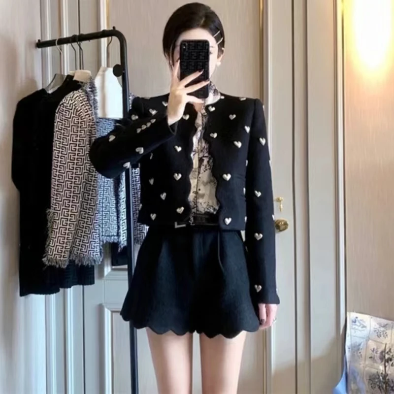 High Quality Elegant Blazer 2022 For Women Fashion Suit Three-dimensional Decoration Slim Holiday Party Club Summer