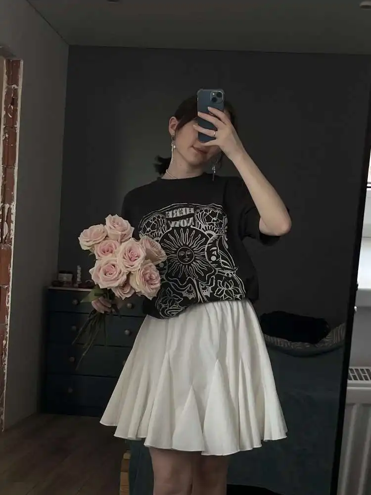 Effortless Summer Ruffle Skirt for Chic Office & Casual Wear photo review