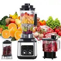 Mélangeur de Table puissant 9500W, presse-agrumes, machine à Smoothie 3 en 1, récipient 0.5/1.5/3L, robot culinaire, mélangeur pour glace, noix et fruits 1
