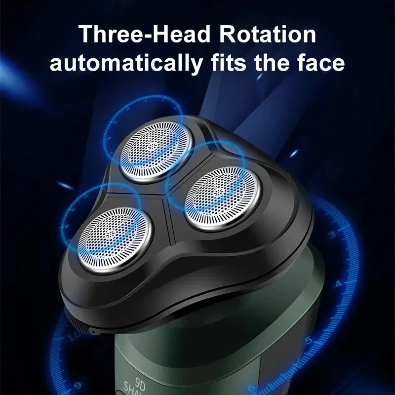 Electric Razor For Men Intelligent Wet Dry Beard Shaving Trimmer Razor Shaver Electric Beard Remover ABS Rechargeable Trimmer